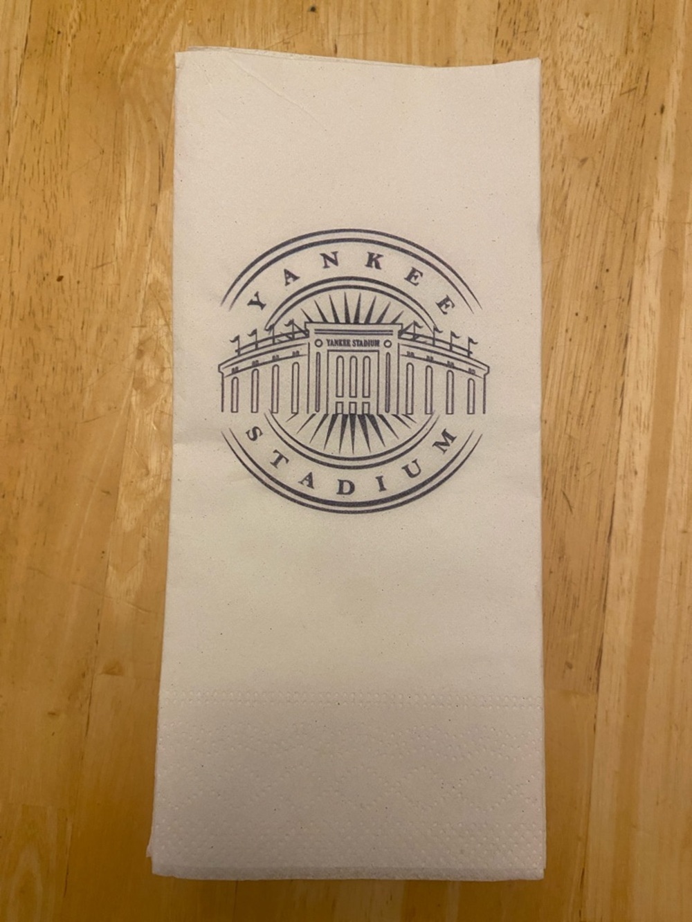 20 White paper napkins from Yankee Stadium Use as guest towels too With logo New